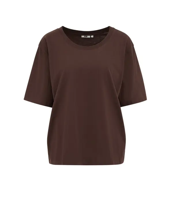WE Fashion WE Fashion Majica  temno rjava