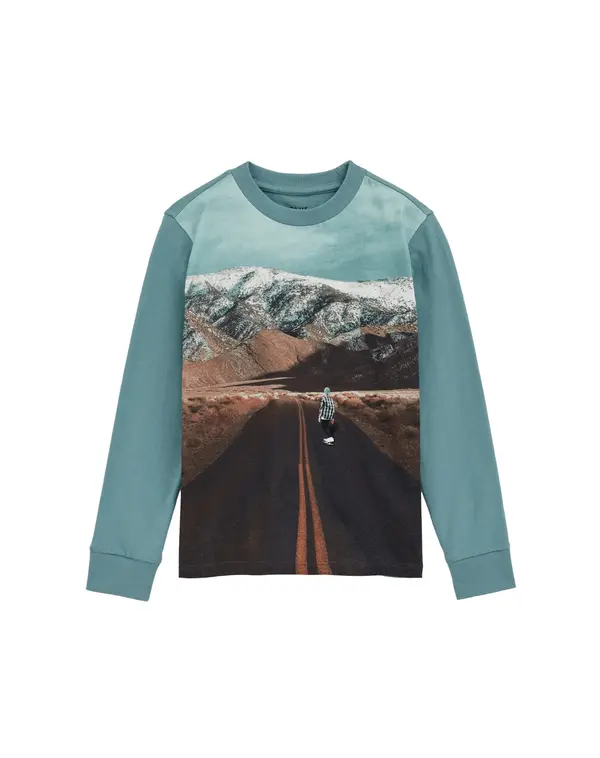 WE Fashion WE Fashion Majica  turkizna / rjava / temno rjava / mandarina