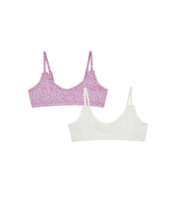 WE Fashion WE Fashion Modrček 'Meisje'  temno modra / lila / bela