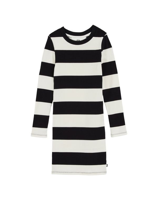 WE Fashion WE Fashion Obleka  črna / bela