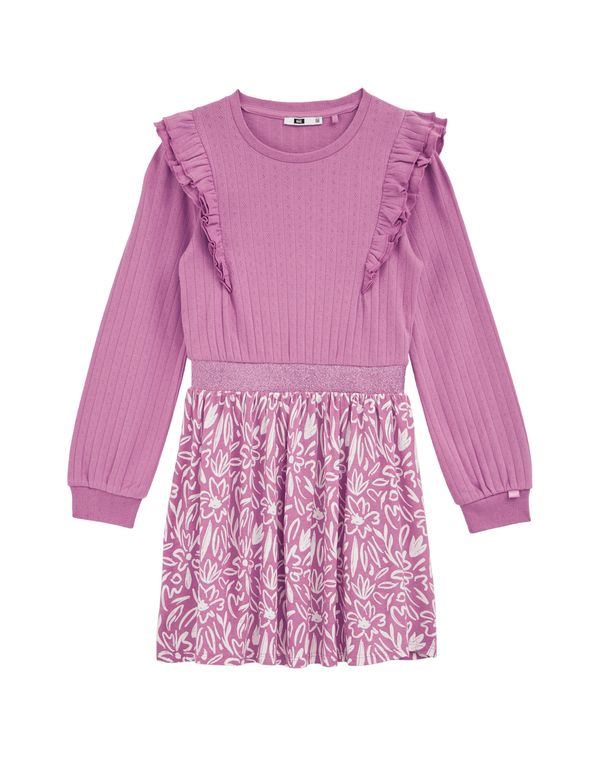 WE Fashion WE Fashion Obleka  lila / bela