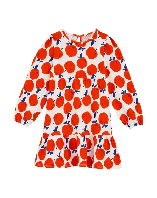 WE Fashion WE Fashion Obleka  modra / oranžna / bela