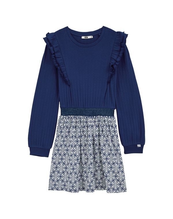 WE Fashion WE Fashion Obleka  mornarska / temno modra / bela