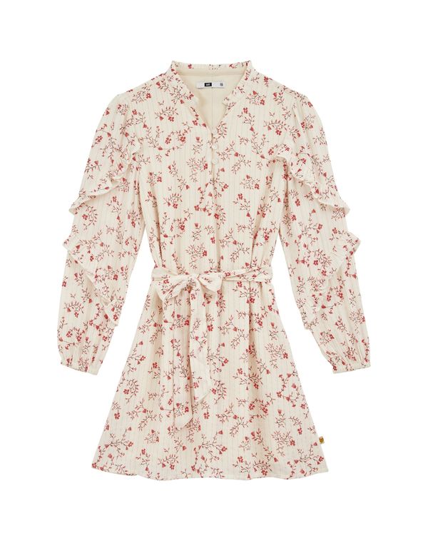 WE Fashion WE Fashion Obleka  roza / bela