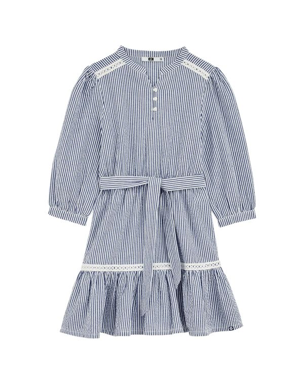 WE Fashion WE Fashion Obleka  temno modra / bela