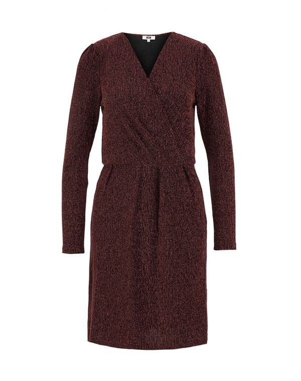 WE Fashion WE Fashion Obleka  vinsko rdeča / črna