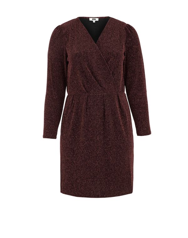 WE Fashion WE Fashion Obleka  vinsko rdeča