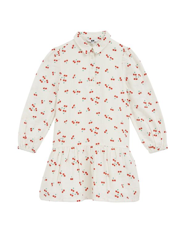 WE Fashion WE Fashion Obleka  zelena / rdeča / off-bela