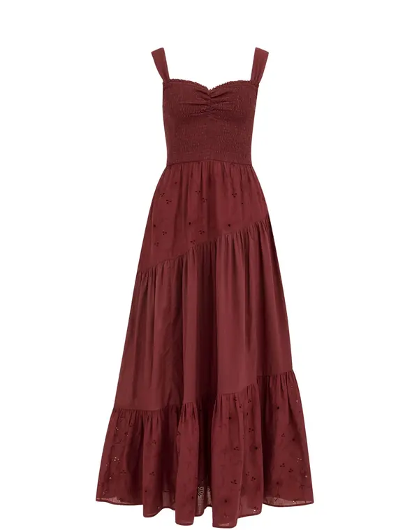 WE Fashion WE Fashion Poletna obleka  burgund