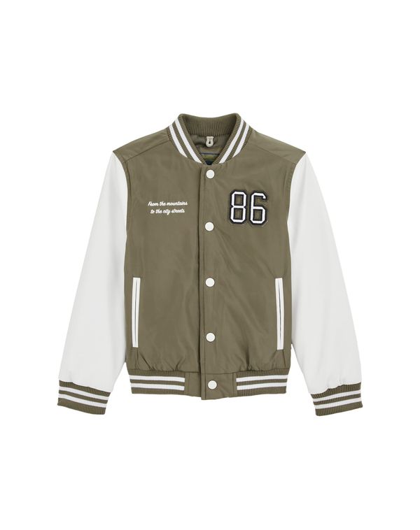 WE Fashion WE Fashion Prehodna jakna  oliva / črna / bela