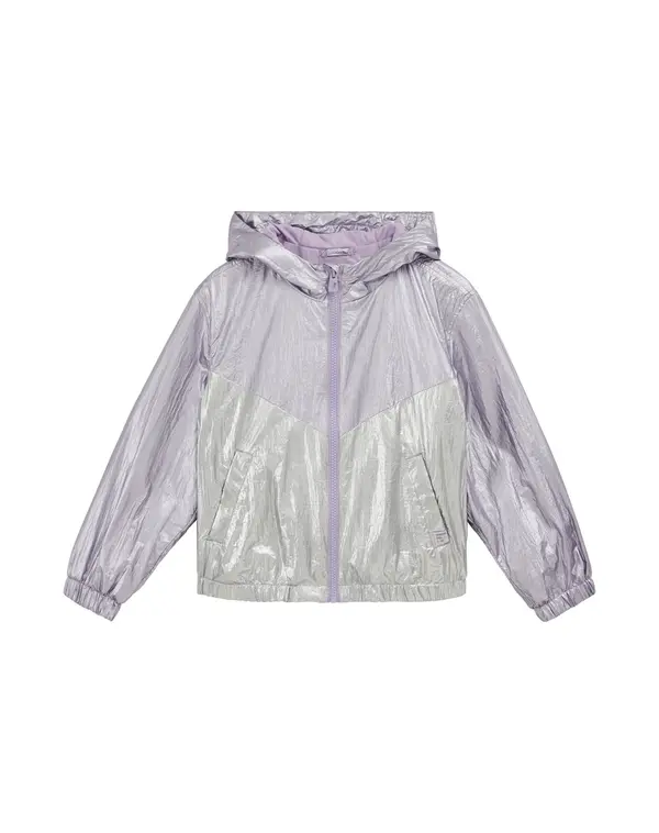 WE Fashion WE Fashion Prehodna jakna  pastelno lila / srebrna