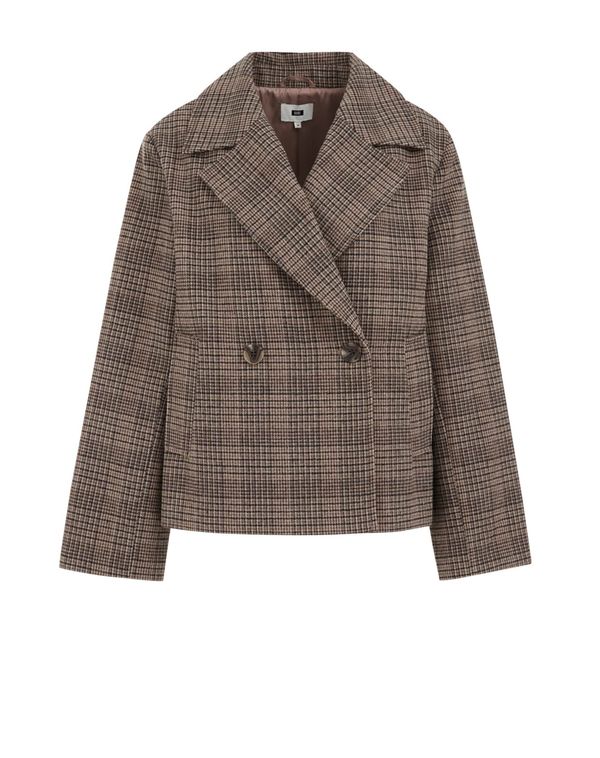 WE Fashion WE Fashion Prehodna jakna  svetlo rjava / črna