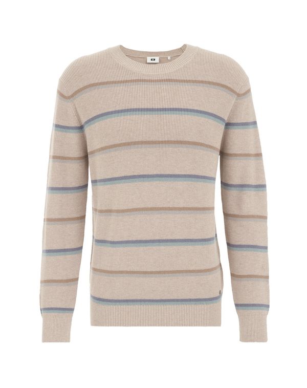 WE Fashion WE Fashion Pulover  bež / modra / bronasta