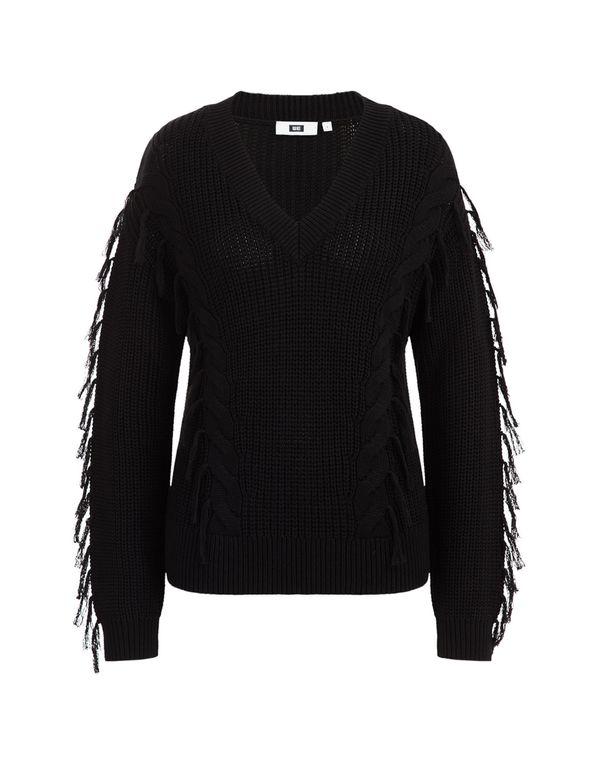 WE Fashion WE Fashion Pulover  črna