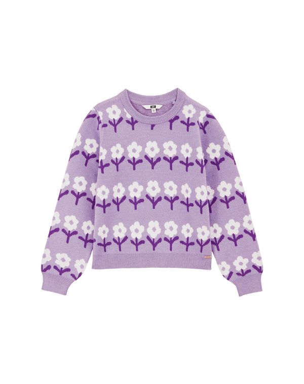 WE Fashion WE Fashion Pulover  lila / robida / bela