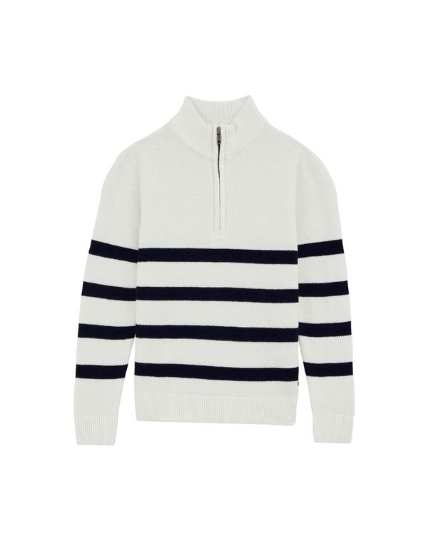 WE Fashion WE Fashion Pulover  marine / bela