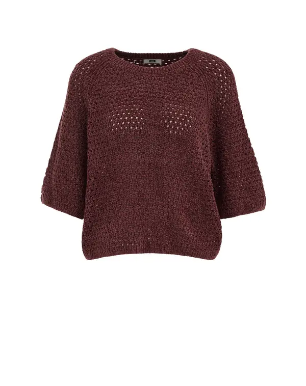 WE Fashion WE Fashion Pulover  temno rdeča