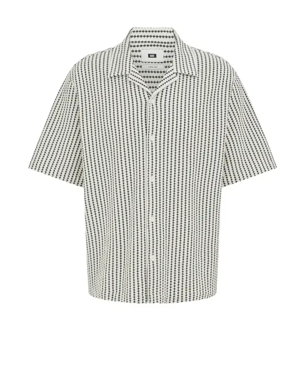 WE Fashion WE Fashion Srajca  ecru / temno zelena