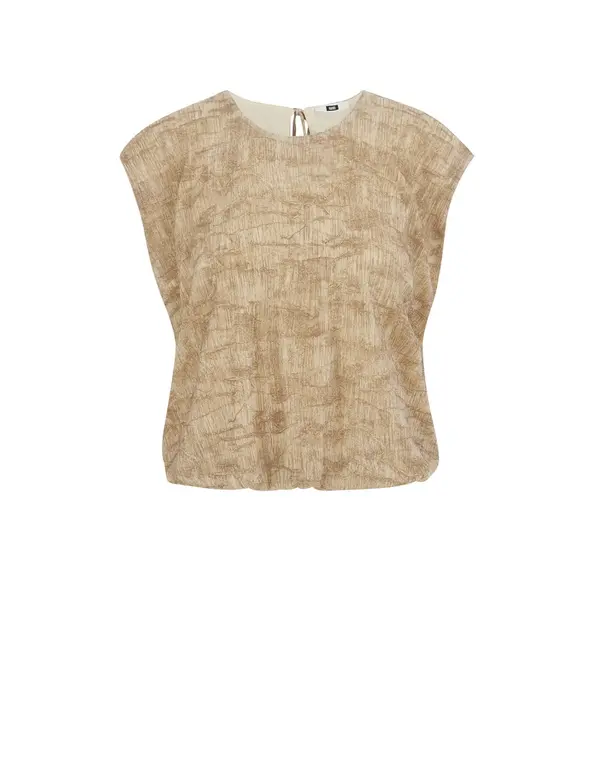 WE Fashion WE Fashion Top  bež / temno bež