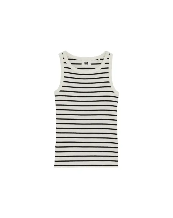 WE Fashion WE Fashion Top  črna / off-bela