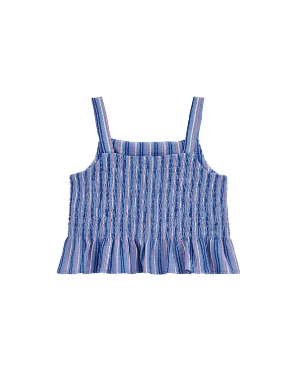WE Fashion WE Fashion Top  modra / roza / bela