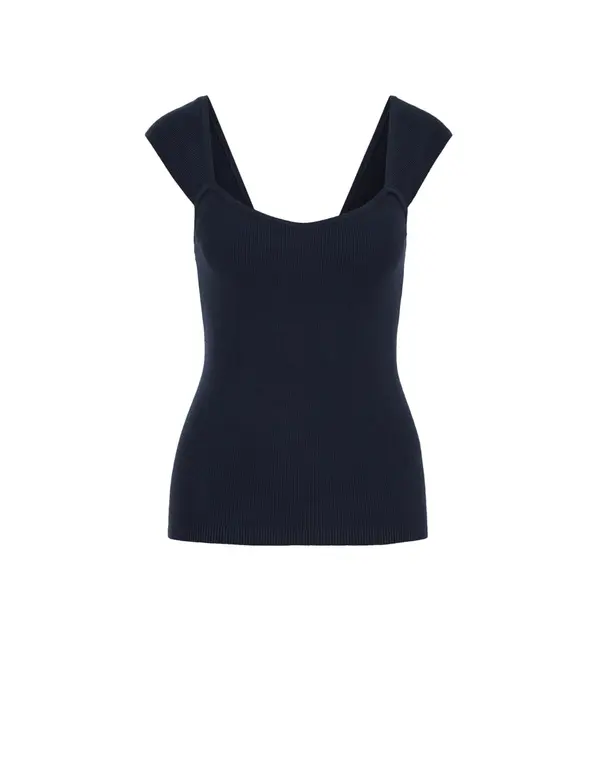 WE Fashion WE Fashion Top  temno modra