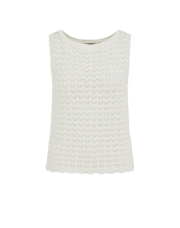WE Fashion WE Fashion Top z naramnicami  slonovina