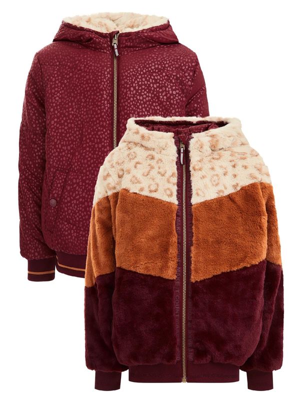 WE Fashion WE Fashion Zimska jakna  burgund / vinsko rdeča