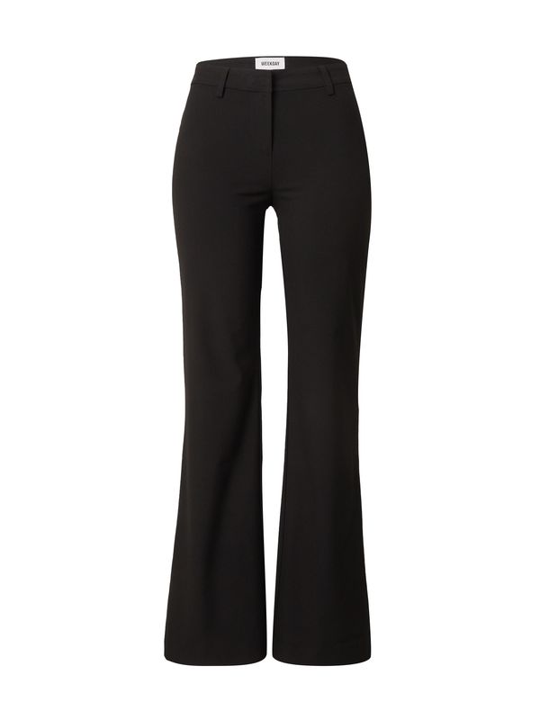 WEEKDAY WEEKDAY Hlače 'Kate'  črna