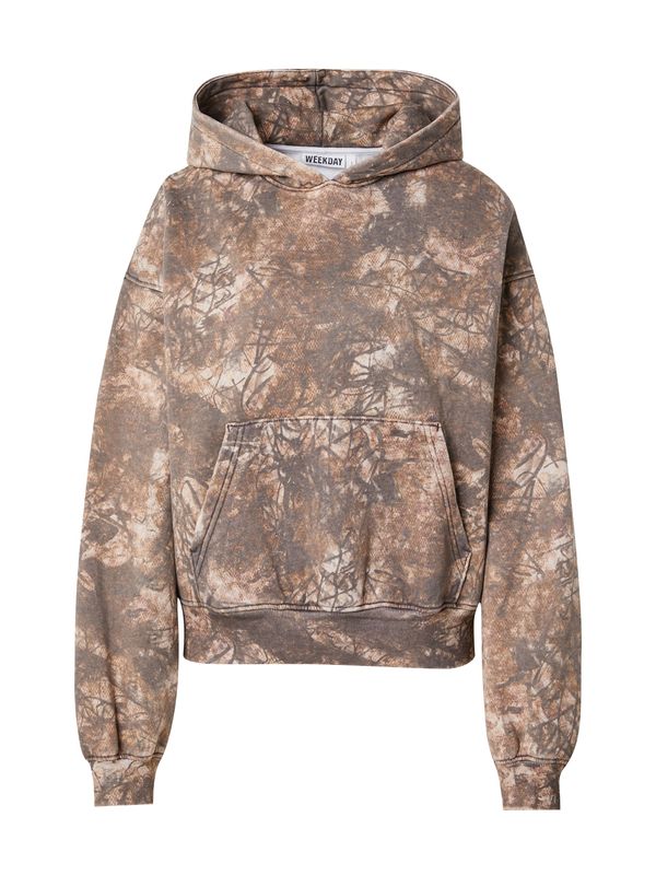 WEEKDAY WEEKDAY Majica 'Carla'  svetlo bež / rjava / kaki