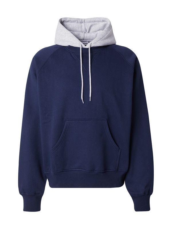 WEEKDAY WEEKDAY Majica  temno modra / svetlo siva