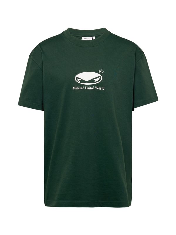 WEEKDAY WEEKDAY Majica  temno zelena / bela