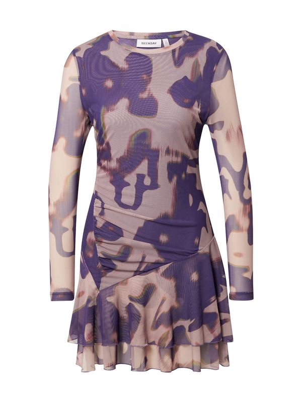 WEEKDAY WEEKDAY Obleka 'Valley'  temno liila / staro roza