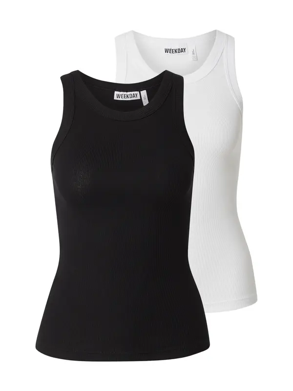 WEEKDAY WEEKDAY Top  črna / bela