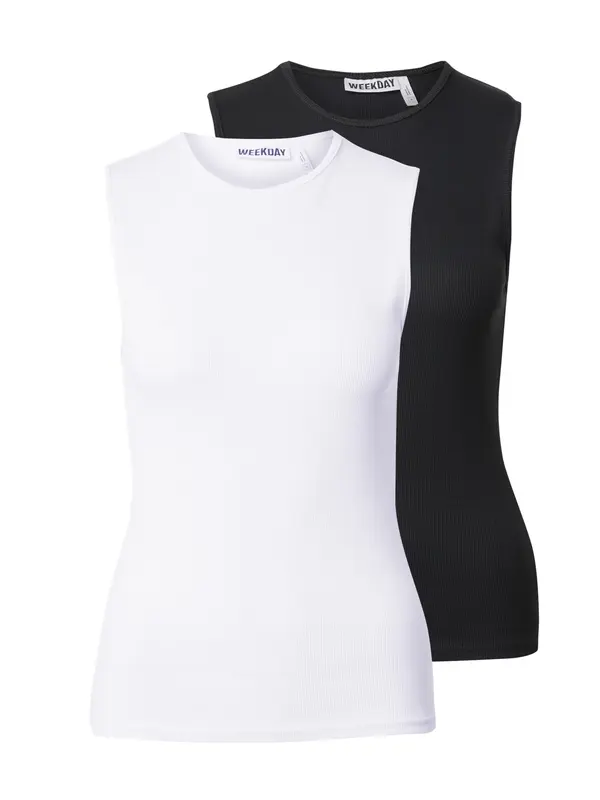 WEEKDAY WEEKDAY Top  črna / bela