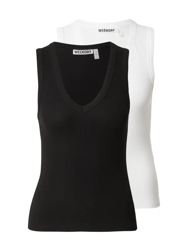 WEEKDAY WEEKDAY Top 'Grace'  črna / bela