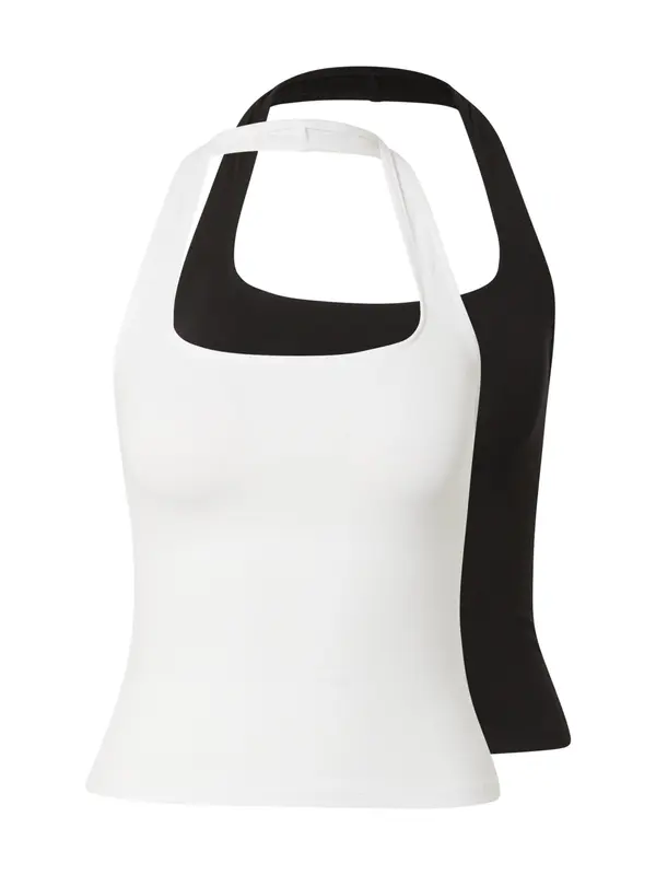WEEKDAY WEEKDAY Top 'Paula'  črna / bela