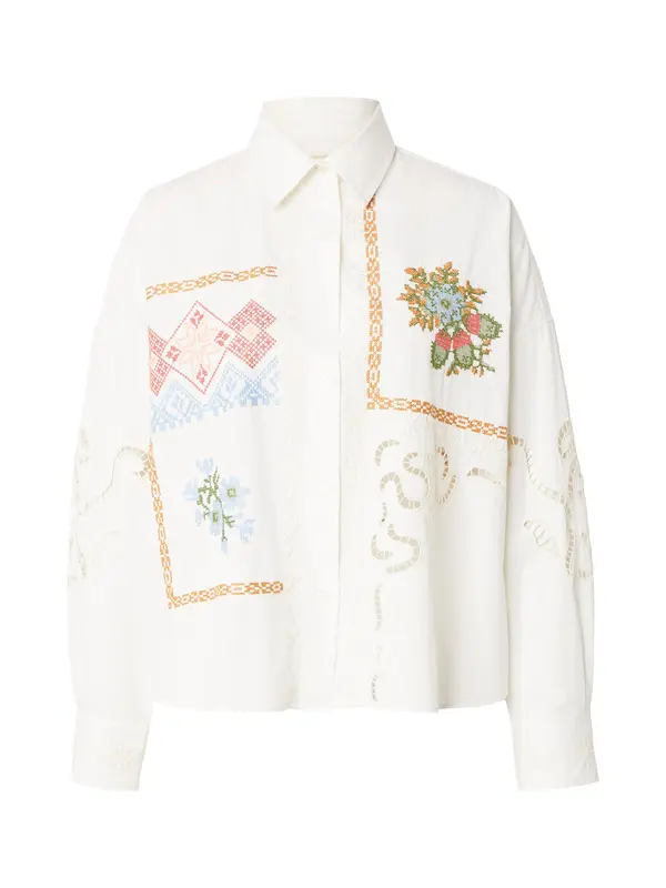 Weekend Max Mara Weekend Max Mara Bluza 'FONTE'  svetlo modra / zelena / oranžna / bela