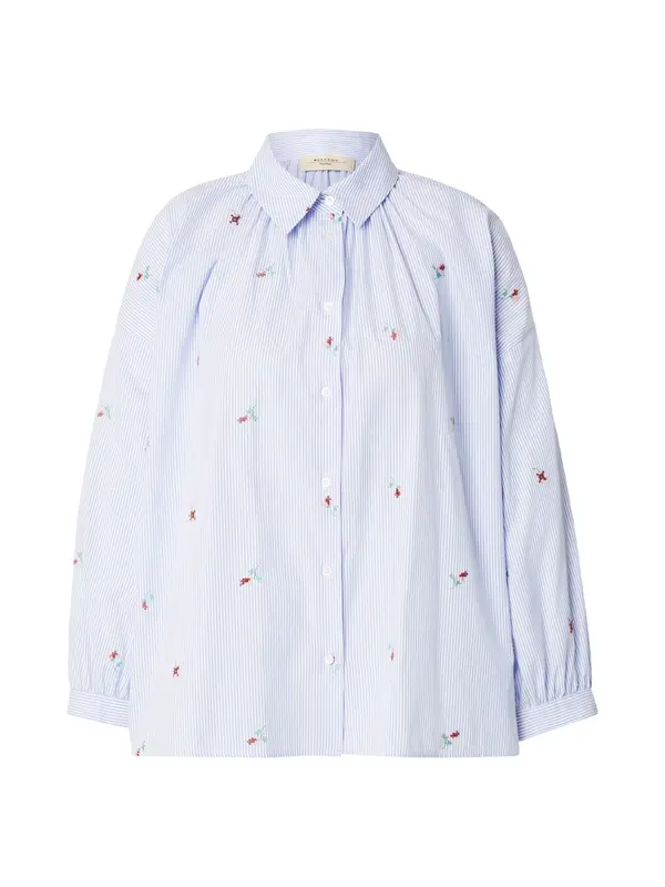 Weekend Max Mara Weekend Max Mara Bluza  svetlo modra / zelena / rdeča / bela