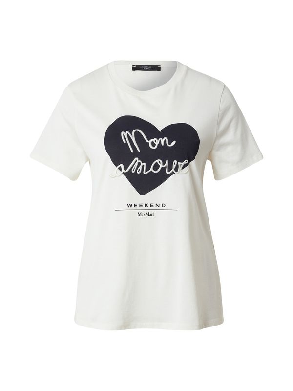 Weekend Max Mara Weekend Max Mara Majica 'VELLO'  črna / bela