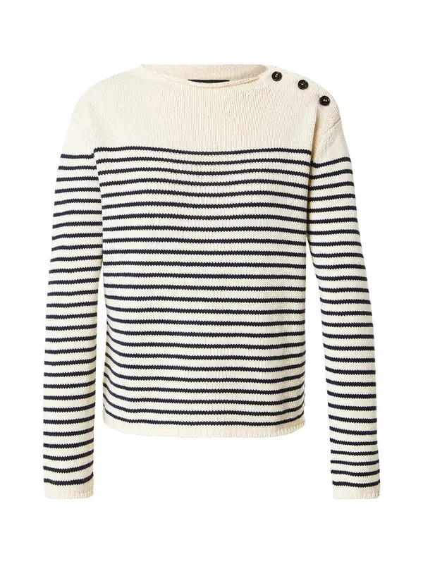 Weekend Max Mara Weekend Max Mara Pulover 'QUADRO'  temno modra / off-bela