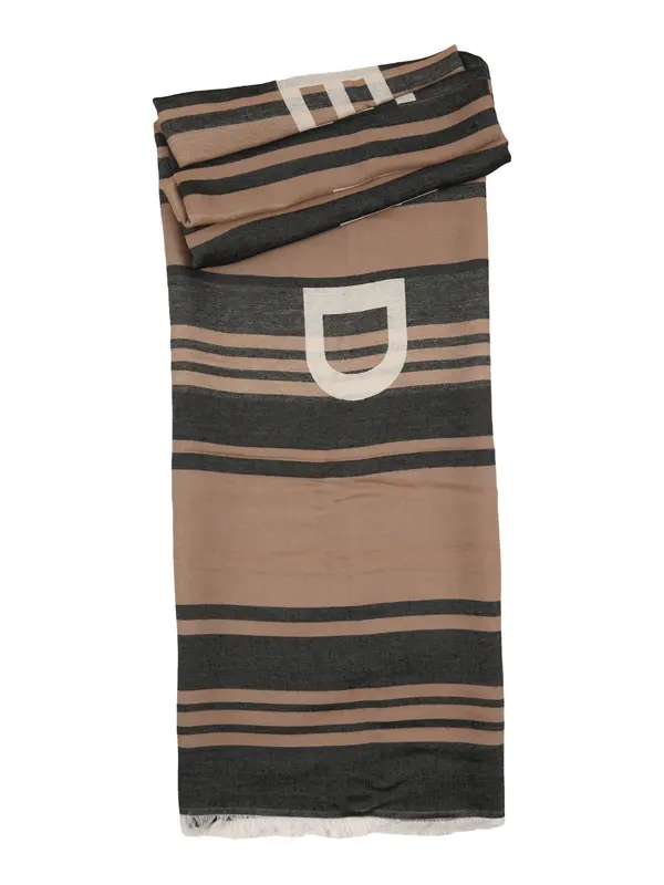 Weekend Max Mara Weekend Max Mara Šal 'GALLO'  svetlo rjava / črna / bela