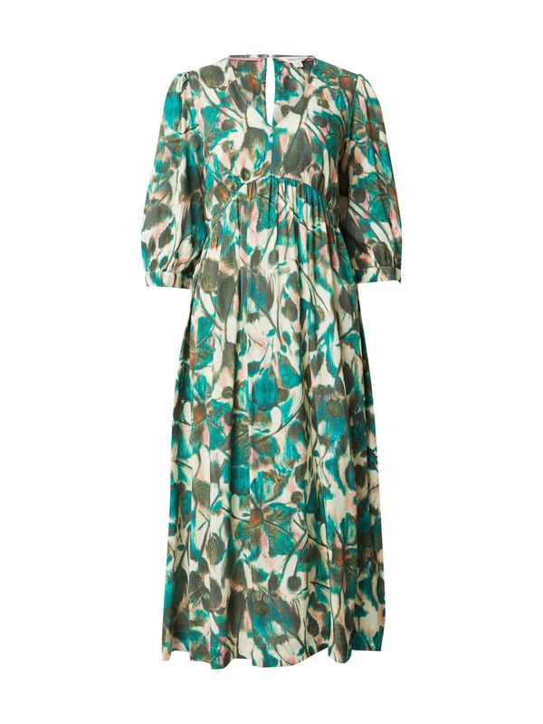 WHITE STUFF WHITE STUFF Obleka  zelena / temno zelena / roza / off-bela