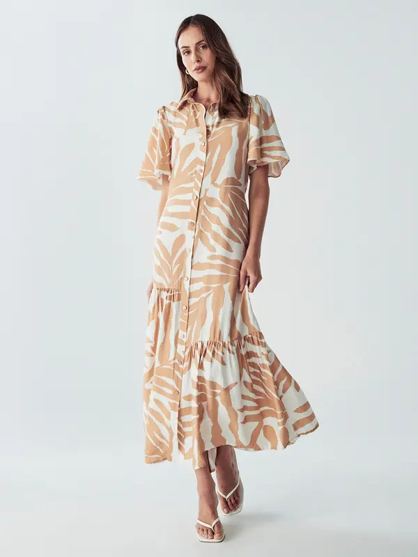 Willa Willa Dolga srajca 'Bea'  nude / bela