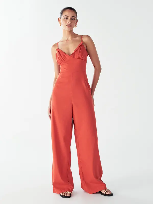Willa Willa Kombinezon 'PALMS JUMPSUIT'  bež