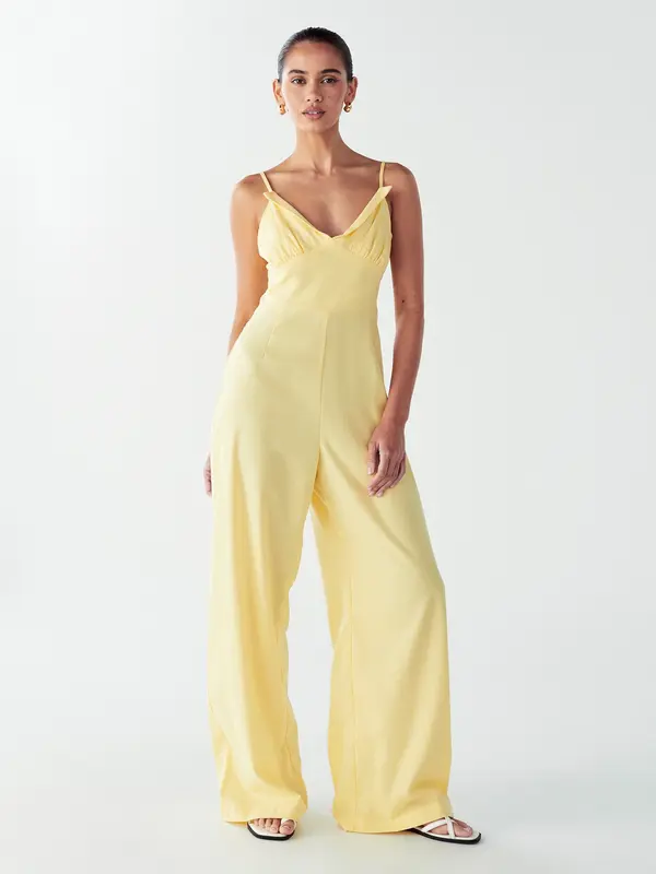Willa Willa Kombinezon 'PALMS JUMPSUIT'  rumena