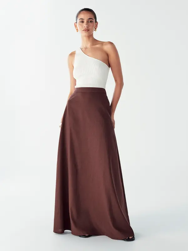 Willa Willa Krilo 'ISLA MAXI SKIRT'  rjava