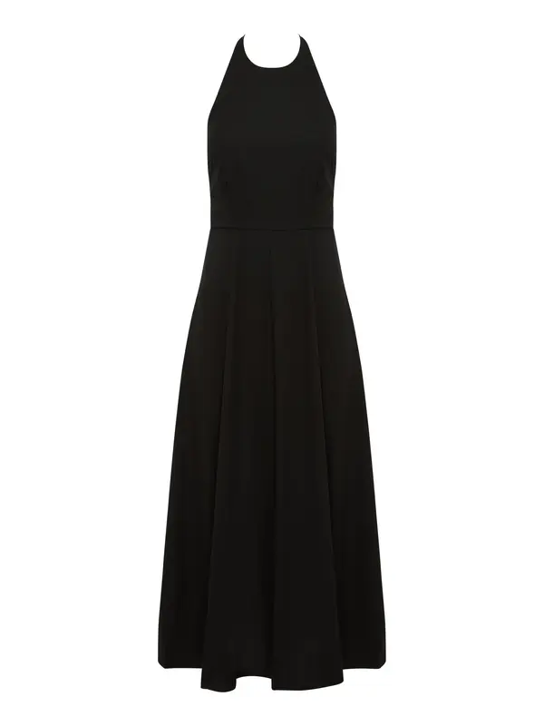 Willa Willa Obleka 'CITI MIDI DRESS'  črna