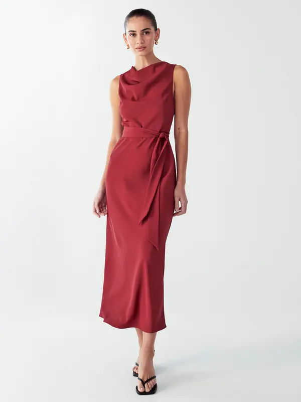 Willa Willa Obleka 'REANE DRESS'  burgund