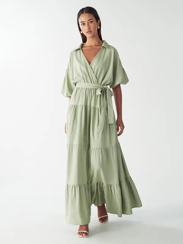 Willa Willa Obleka 'Sole'  pastelno zelena